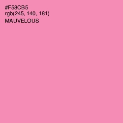 #F58CB5 - Mauvelous Color Image