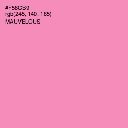 #F58CB9 - Mauvelous Color Image