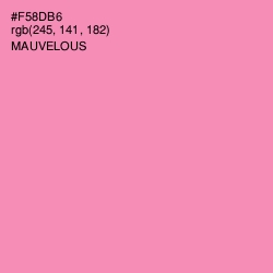 #F58DB6 - Mauvelous Color Image
