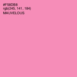 #F58DB8 - Mauvelous Color Image