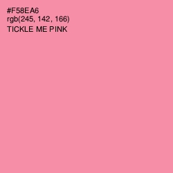 #F58EA6 - Tickle Me Pink Color Image