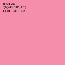 #F58EAA - Tickle Me Pink Color Image