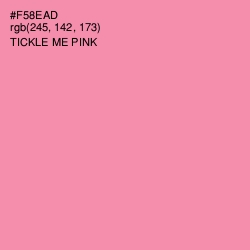 #F58EAD - Tickle Me Pink Color Image