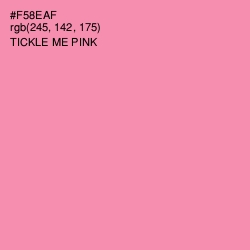 #F58EAF - Tickle Me Pink Color Image