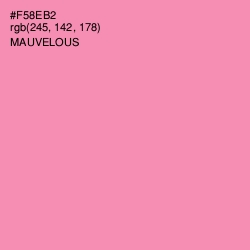 #F58EB2 - Mauvelous Color Image