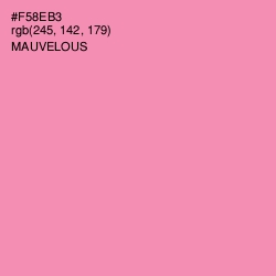 #F58EB3 - Mauvelous Color Image