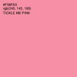 #F58FA5 - Tickle Me Pink Color Image