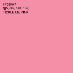 #F58FA7 - Tickle Me Pink Color Image