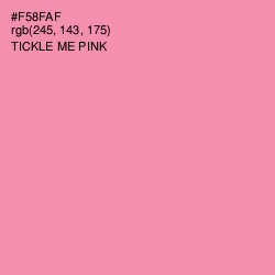 #F58FAF - Tickle Me Pink Color Image