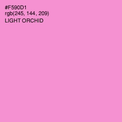 #F590D1 - Light Orchid Color Image
