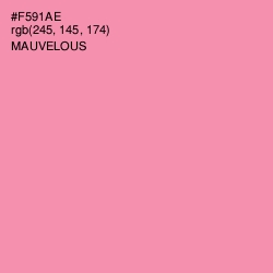#F591AE - Mauvelous Color Image