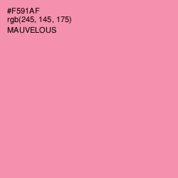 #F591AF - Mauvelous Color Image