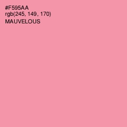 #F595AA - Mauvelous Color Image