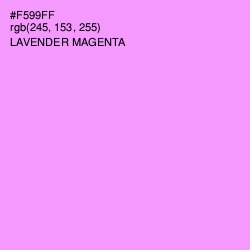 #F599FF - Lavender Magenta Color Image