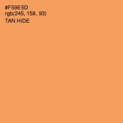 #F59E5D - Tan Hide Color Image