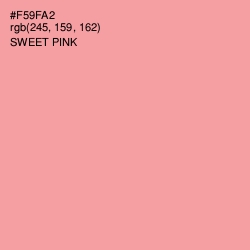 #F59FA2 - Sweet Pink Color Image