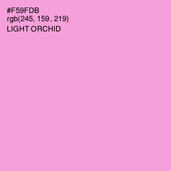 #F59FDB - Light Orchid Color Image