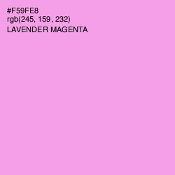 #F59FE8 - Lavender Magenta Color Image
