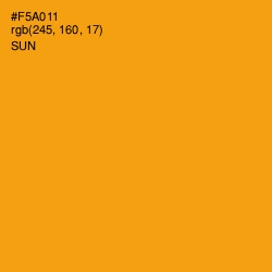 #F5A011 - Sun Color Image