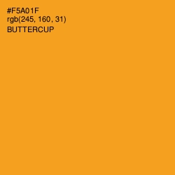 #F5A01F - Buttercup Color Image