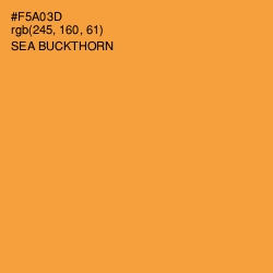 #F5A03D - Sea Buckthorn Color Image