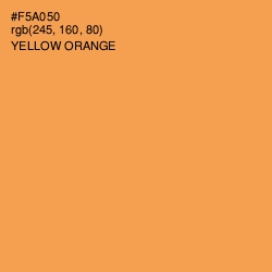 #F5A050 - Yellow Orange Color Image