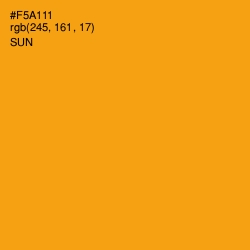 #F5A111 - Sun Color Image