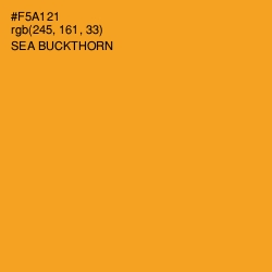 #F5A121 - Sea Buckthorn Color Image