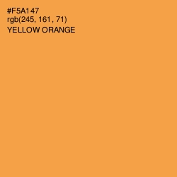 #F5A147 - Yellow Orange Color Image