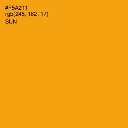 #F5A211 - Sun Color Image