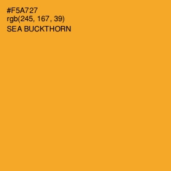 #F5A727 - Sea Buckthorn Color Image