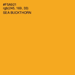 #F5A921 - Sea Buckthorn Color Image