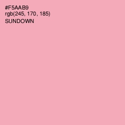 #F5AAB9 - Sundown Color Image