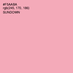 #F5AABA - Sundown Color Image