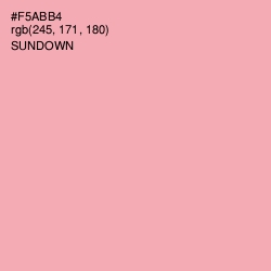 #F5ABB4 - Sundown Color Image