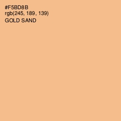 #F5BD8B - Gold Sand Color Image