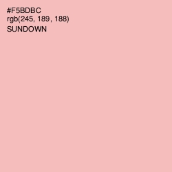 #F5BDBC - Sundown Color Image