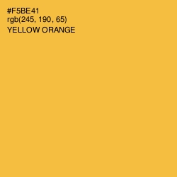 #F5BE41 - Yellow Orange Color Image