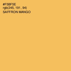 #F5BF5E - Saffron Mango Color Image