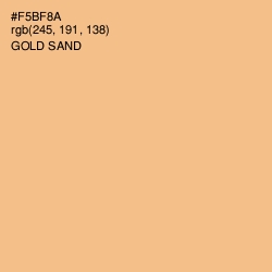 #F5BF8A - Gold Sand Color Image