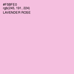 #F5BFE0 - Lavender Rose Color Image