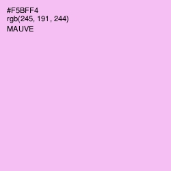 #F5BFF4 - Mauve Color Image