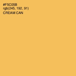 #F5C05B - Cream Can Color Image