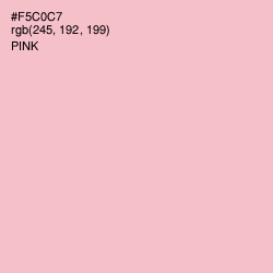 #F5C0C7 - Pink Color Image