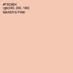 #F5C8B4 - Mandys Pink Color Image