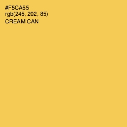 #F5CA55 - Cream Can Color Image