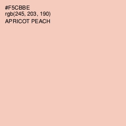 #F5CBBE - Apricot Peach Color Image