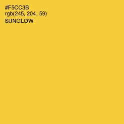 #F5CC3B - Sunglow Color Image