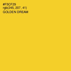 #F5CF29 - Golden Dream Color Image