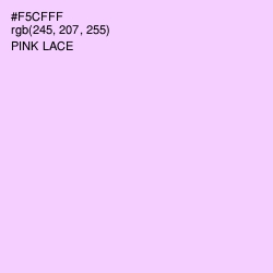 #F5CFFF - Pink Lace Color Image